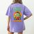 Halloween Teacher Librarian Monster Reading Books Men Women Kids Women's Comfort Colors T-Shirt Back Print Violet Halloween Teacher Librarian Monster Reading Books Men Women Kids Women's Comfort Colors T-Shirt Back Print Violet
