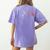 Halloween Teacher Shirts Fall Pumpkin Fall Book Shirt Women's Comfort Colors T-Shirt Back Print Violet