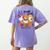 Halloween Teacher Smell a Tiny Human Ghost Spooky Season Women's Comfort Colors T-Shirt Back Print Violet