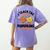 Halloween Teacher I Teach The Cutest Pumpkins In The Patch Women's Comfort Colors T-Shirt Back Print Violet