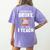 Halloween Teacher Tee My Broom Broke So Now I Teach Women's Comfort Colors T-Shirt Back Print Violet