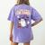 Halloween Teacher Trade Students For Candy Costume Women Women's Comfort Colors T-Shirt Back Print Violet Halloween Teacher Trade Students For Candy Costume Women Women's Comfort Colors T-Shirt Back Print Violet