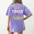 Halloween Teacher Will Trade Students For Candy Women Men Women's Comfort Colors T-Shirt Back Print Violet Halloween Teacher Will Trade Students For Candy Women Men Women's Comfort Colors T-Shirt Back Print Violet