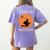 Halloween Teacher Witch Lets Eat Kids Punctuation Women's Comfort Colors T-Shirt Back Print Violet Halloween Teacher Witch Lets Eat Kids Punctuation Women's Comfort Colors T-Shirt Back Print Violet