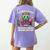 Halloween Teacher Zombie Reading Is Good For Brains Women's Comfort Colors T-Shirt Back Print Violet Halloween Teacher Zombie Reading Is Good For Brains Women's Comfort Colors T-Shirt Back Print Violet