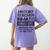 Halloween History Teacher Prisoner Costume Women's Comfort Colors T-Shirt Back Print Violet