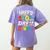 Happy 100th Day Of School 100 Days Of School Teacher Student Women's Comfort Colors T-Shirt Back Print Violet