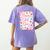 Happy Dot Day Bow Coquette For Teacher Girls Women's Comfort Colors T-Shirt Back Print Violet Happy Dot Day Bow Coquette For Teacher Girls Women's Comfort Colors T-Shirt Back Print Violet