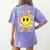 Happy Dot Day Shirts Teacher Student Girls Kids Smile Face Women's Comfort Colors T-Shirt Back Print Violet Happy Dot Day Shirts Teacher Student Girls Kids Smile Face Women's Comfort Colors T-Shirt Back Print Violet
