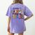 Happy First Day Of School PE Teacher Life Back To School Women's Comfort Colors T-Shirt Back Print Violet Happy First Day Of School PE Teacher Life Back To School Women's Comfort Colors T-Shirt Back Print Violet