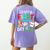 Happy First Day Of School Teacher Back To School Student Women's Comfort Colors T-Shirt Back Print Violet Happy First Day Of School Teacher Back To School Student Women's Comfort Colors T-Shirt Back Print Violet