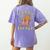Happy Fri Yay Retro French Fries Friday Lovers Fun Teacher Women's Comfort Colors T-Shirt Back Print Violet