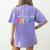 Happy Fri Yay Teacher Friday Saying Women's Comfort Colors T-Shirt Back Print Violet