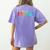 Happy Fri Yay Teacher Friday Women's Comfort Colors T-Shirt Back Print Violet