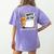 Happy Fri-Yay Teacher Fry Yay Friday Weekend Women's Comfort Colors T-Shirt Back Print Violet