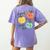 Happy To See Your Face Teacher Apple Women's Comfort Colors T-Shirt Back Print Violet Happy To See Your Face Teacher Apple Women's Comfort Colors T-Shirt Back Print Violet