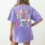 Happy To See Your Face Teacher Retro Back To School Women's Comfort Colors T-Shirt Back Print Violet Happy To See Your Face Teacher Retro Back To School Women's Comfort Colors T-Shirt Back Print Violet