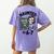Haunted 67 Skeleton Math Teacher Halloween Costume Math Pun Women's Comfort Colors T-Shirt Back Print Violet Haunted 67 Skeleton Math Teacher Halloween Costume Math Pun Women's Comfort Colors T-Shirt Back Print Violet