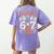 Haunted By 6x7 Math Teacher Halloween Pun Women's Comfort Colors T-Shirt Back Print Violet Haunted By 6x7 Math Teacher Halloween Pun Women's Comfort Colors T-Shirt Back Print Violet