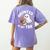 Haunted By My TBR Cute Ghost Book Reading Teacher Halloween Women's Comfort Colors T-Shirt Back Print Violet Haunted By My TBR Cute Ghost Book Reading Teacher Halloween Women's Comfort Colors T-Shirt Back Print Violet