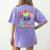 Hello 5th Grade Boy Girl Teacher Back To School 5th Grade Women's Comfort Colors T-Shirt Back Print Violet