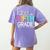 Hello Fifth Grade Teacher Student 5th Grade Back To School Women's Comfort Colors T-Shirt Back Print Violet Hello Fifth Grade Teacher Student 5th Grade Back To School Women's Comfort Colors T-Shirt Back Print Violet