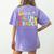 Hello Fifth Grade Team 5th Grade Back To School Teacher Kids Women's Comfort Colors T-Shirt Back Print Violet