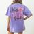 Hello Third Grade First Day Of School Coquette Teacher Girl Women's Comfort Colors T-Shirt Back Print Violet