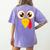 Hilarious Turkey Halloween Thanksgiving Teacher Nurse Women's Comfort Colors T-Shirt Back Print Violet Hilarious Turkey Halloween Thanksgiving Teacher Nurse Women's Comfort Colors T-Shirt Back Print Violet