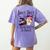 Hocus Pocus I Need Coffee To Focus Halloween Teacher Women's Comfort Colors T-Shirt Back Print Violet