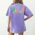 Hola Estudiantes Maestra Back To School Spanish Teacher Women's Comfort Colors T-Shirt Back Print Violet