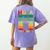 Hola Estudiantes Spanish Teacher Back To School 2025 Women's Comfort Colors T-Shirt Back Print Violet