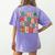 In My Holly Xmas Jolly Teacher Era Teacher Vibes Christmas Women's Comfort Colors T-Shirt Back Print Violet In My Holly Xmas Jolly Teacher Era Teacher Vibes Christmas Women's Comfort Colors T-Shirt Back Print Violet