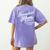Homeschool Life Homeschool Mom Homeschool Dad Teacher Kids Women's Comfort Colors T-Shirt Back Print Violet
