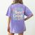 House Of Courage Flowers RCA School Teacher Student Tee Women's Comfort Colors T-Shirt Back Print Violet