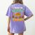 Humor I Teach The Cutest Turkeys Thanksgiving Teacher Women's Comfort Colors T-Shirt Back Print Violet Humor I Teach The Cutest Turkeys Thanksgiving Teacher Women's Comfort Colors T-Shirt Back Print Violet