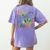 We Are Hungry For Learning Teacher Life Back To School Women's Comfort Colors T-Shirt Back Print Violet