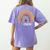 IA Crew Instructional Assistant Rainbow Teachers Aide Women's Comfort Colors T-Shirt Back Print Violet