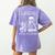 I'Ll Just Wait Until It's Quiet Skeleton Halloween Teacher Women's Comfort Colors T-Shirt Back Print Violet