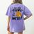 I'm Just Here To Get Messy Art Teacher Artist Painting Women's Comfort Colors T-Shirt Back Print Violet