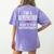 I'm A Teacher What's Your Superpower Women's Comfort Colors T-Shirt Back Print Violet
