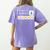 I'm Working For Christmas Break 5 Star Winter Teacher Stars Women's Comfort Colors T-Shirt Back Print Violet