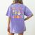 Inclusion Isn't Scary Ghost Halloween SLP Sped Teacher Women's Comfort Colors T-Shirt Back Print Violet