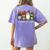 Inclusion Isn't Scary SLP Halloween Sped Teacher Animal Women's Comfort Colors T-Shirt Back Print Violet