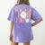 Infant Teacher Boo Crew Halloween Costume Women's Comfort Colors T-Shirt Back Print Violet
