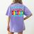 THE INFLUENCE OF A GREAT TEACHER IS NEVER ERASED Teaching For Men Women Girls Kids Women's Comfort Colors T-Shirt Back Print Violet
