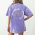 Irrational But Well Rounded Pi Day Math Teacher Student Geek Women's Comfort Colors T-Shirt Back Print Violet