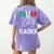 Italian Teacher Italy Italia Back To School First Day Women's Comfort Colors T-Shirt Back Print Violet Italian Teacher Italy Italia Back To School First Day Women's Comfort Colors T-Shirt Back Print Violet