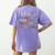 It's A Beautiful Day For Language Learning ESL Teacher ESOL Women's Comfort Colors T-Shirt Back Print Violet
