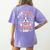 It’s A Boston Terrier Day Pet Cute Dog Lover Cartoon Women's Comfort Colors T-Shirt Back Print Violet